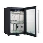 Forno Asciutto 17-Inch Dry Aging Cabinet, Stainless Steel 304, 1.84 cu.ft, LED Lighting, Adjustable Shelves