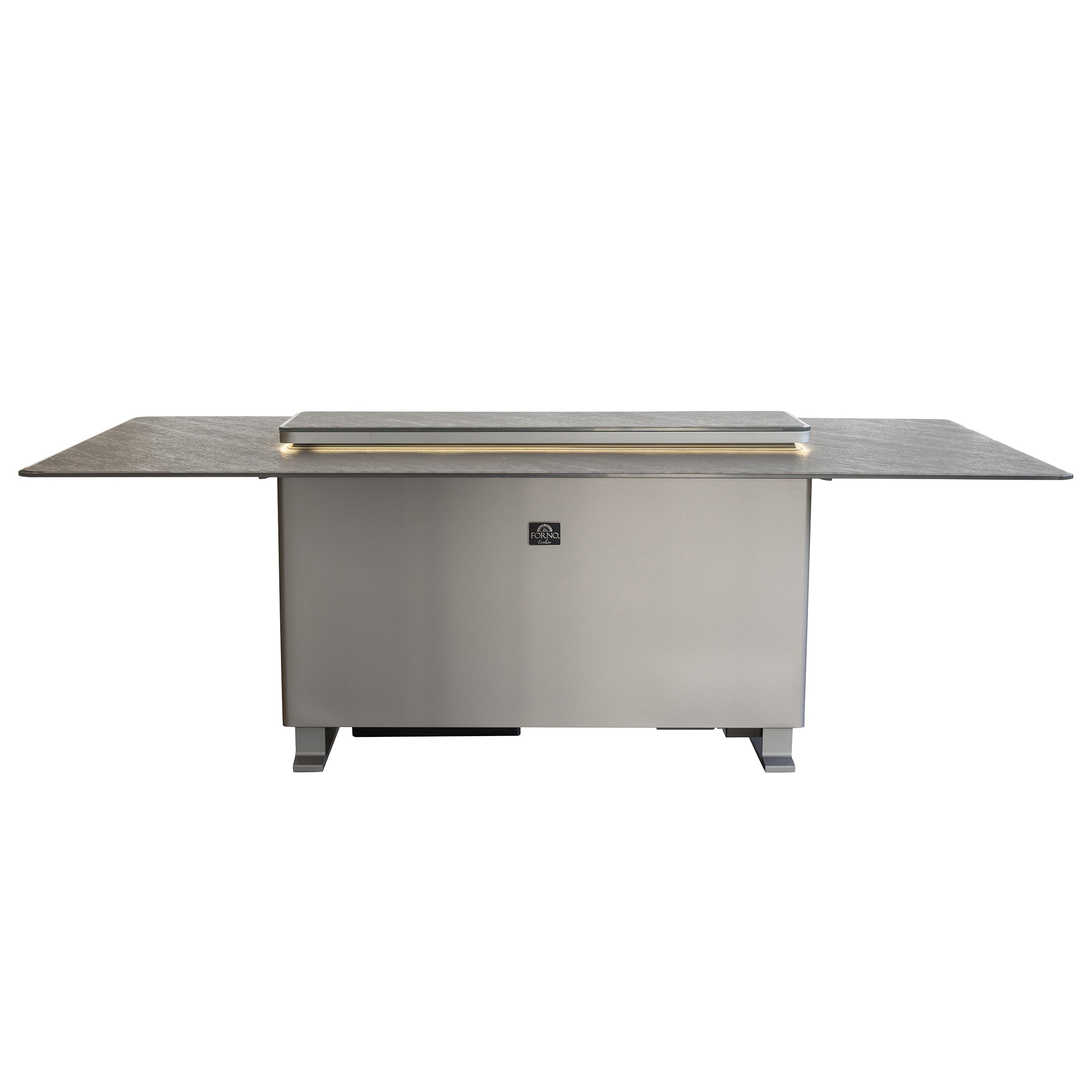 Cinetico Smart Dining Table, Sandstone Black, 5.3 cu.ft fridge and freezer with Bluetooth control