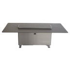 Cinetico Smart Dining Table, Sandstone Black, 5.3 cu.ft fridge and freezer with Bluetooth control